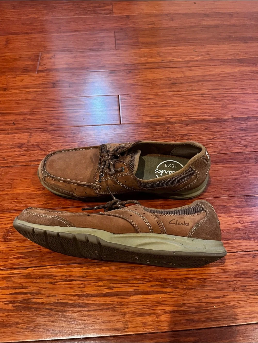 Clarks Men’s Brown Suede Boat Shoes